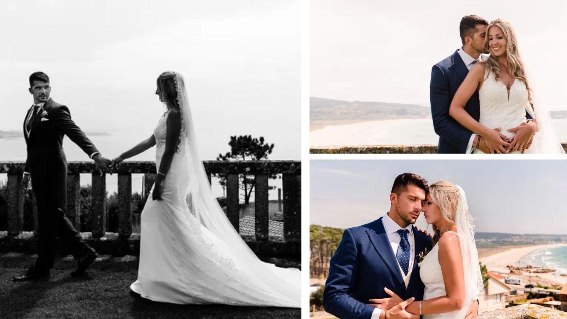 collage fotos de la boda de Cristian Toro y Susana Salmerón