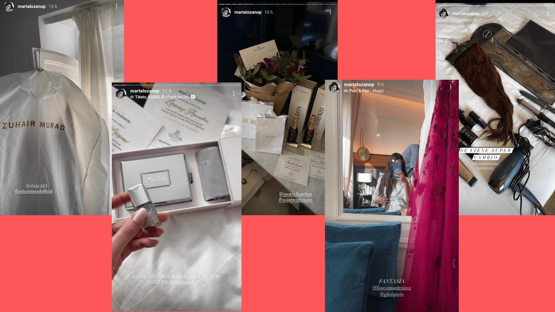 Así se prepararon l@s influencers para los premios Goya 15