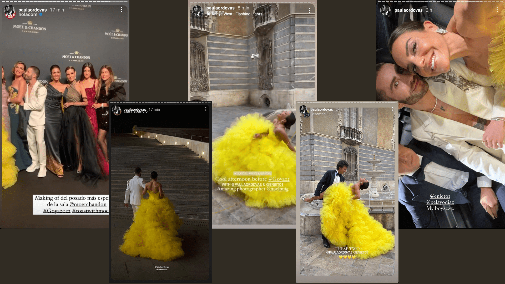 Así se prepararon l@s influencers para los premios Goya 12