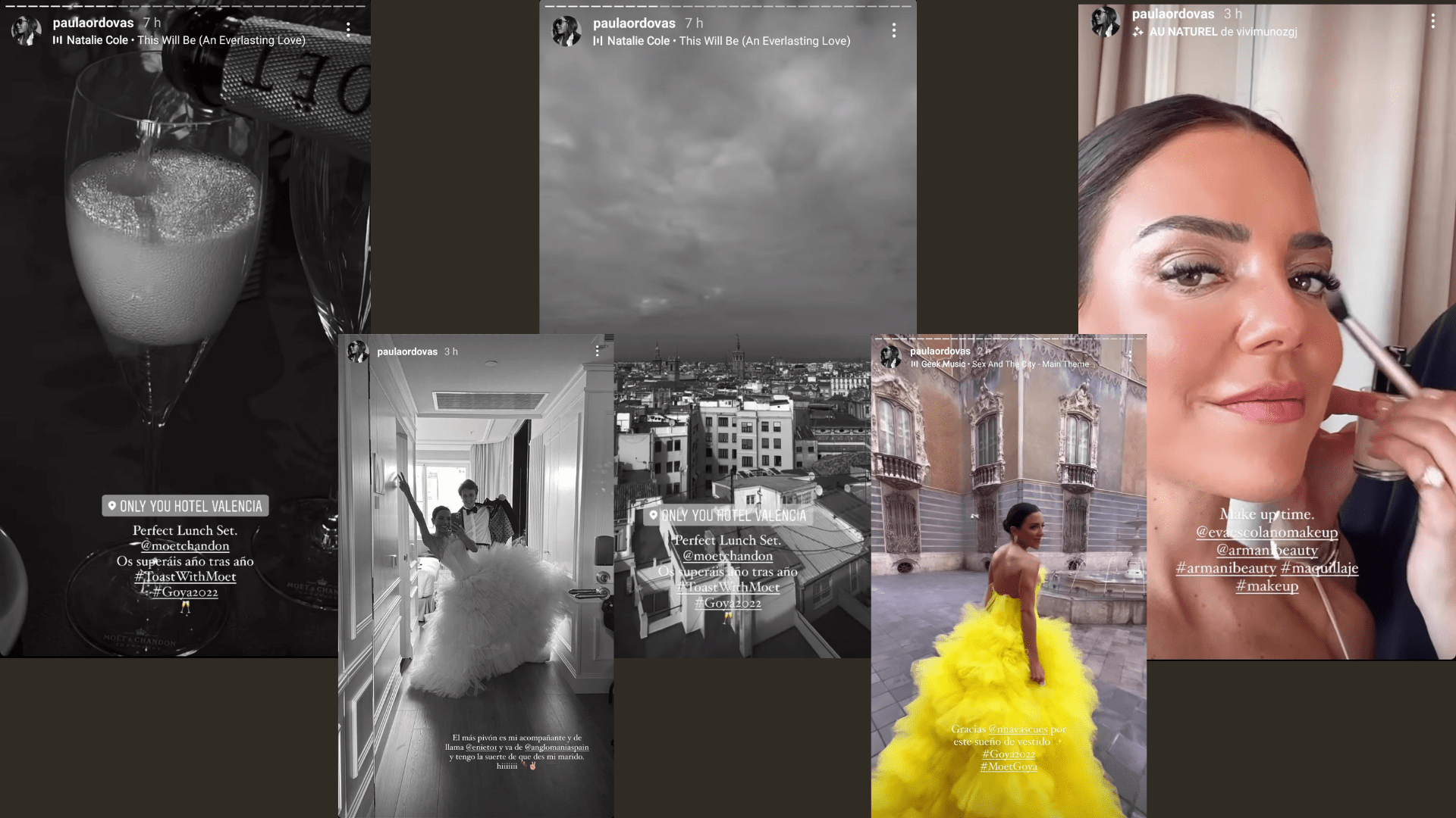 Así se prepararon l@s influencers para los premios Goya 13