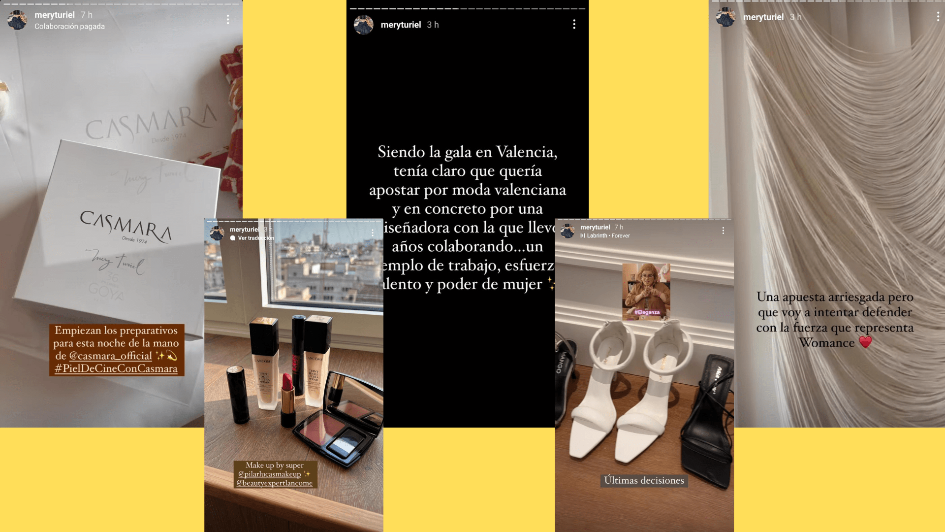 Así se prepararon l@s influencers para los premios Goya 3