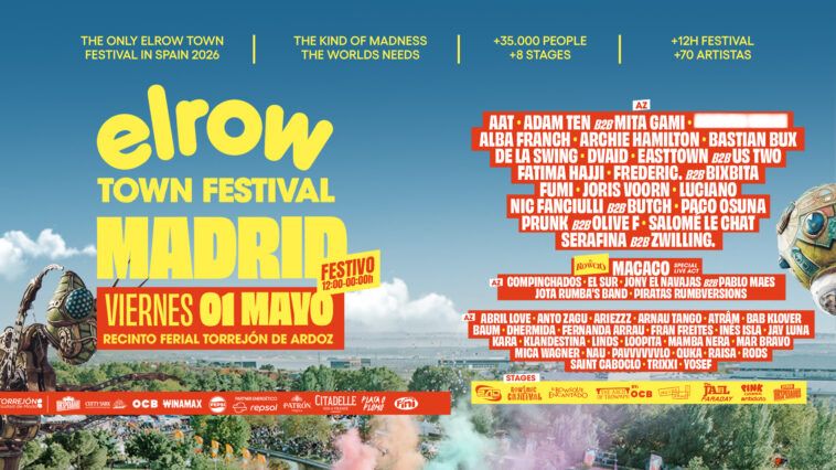 ELROW TOWN MADRID 2026 DESVELA SU CARTELCOMPLETO Y CONFIRMA SU ÚNICA CITA ENESPAÑA 2